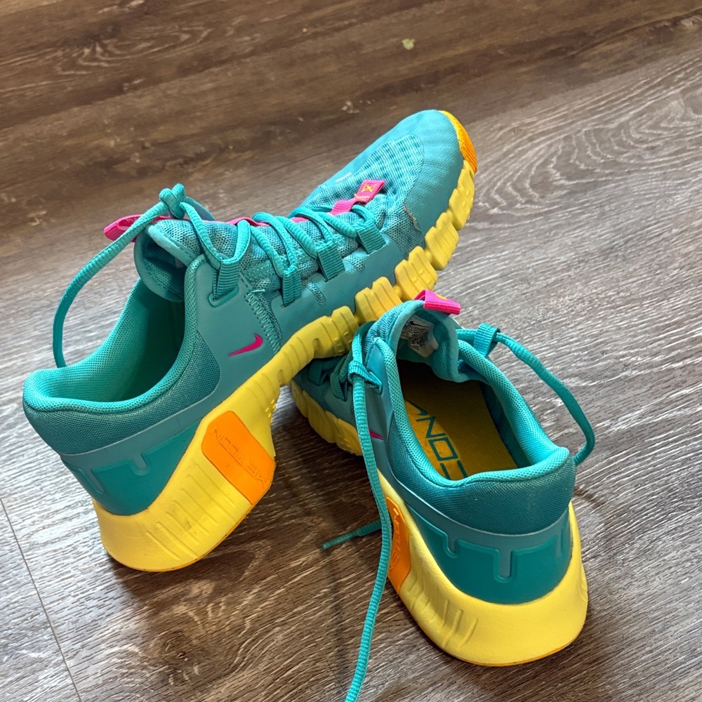 Nike Teal and Pink Sneakers